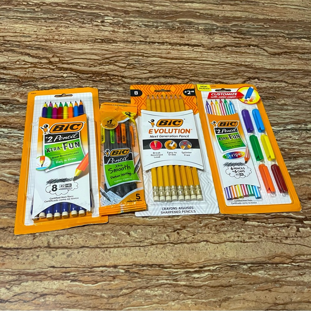 BiC Pencils Back to School Supplies Pre-Sharpened/Mechanical Pencils Bundle